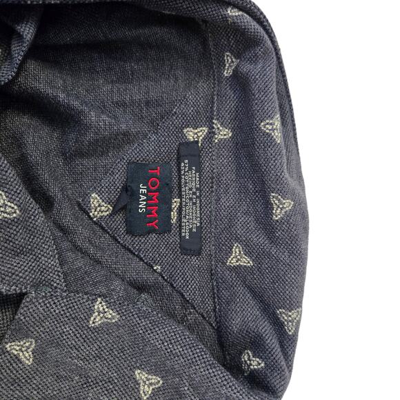 Tommy Jeans Mens Tropical Print Shirt XL Button Down Cotton Blend Shell Buttons - Picture 7 of 7